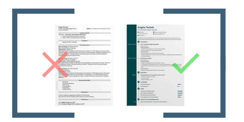 how to create a perfect resume
